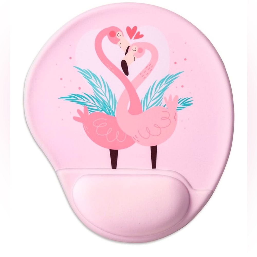 Pink Flamingo Ergonomic Gel Wrist Rest Mouse Pad New